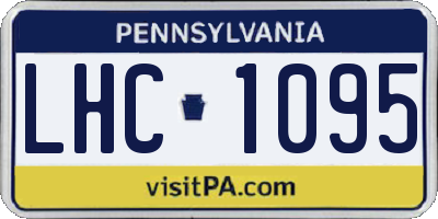 PA license plate LHC1095
