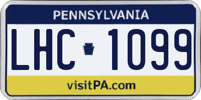 PA license plate LHC1099
