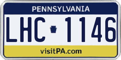 PA license plate LHC1146