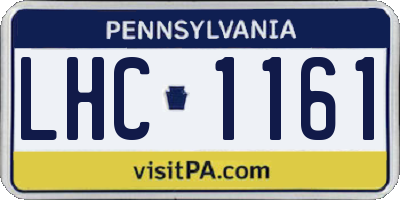 PA license plate LHC1161