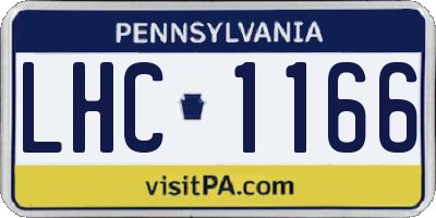 PA license plate LHC1166