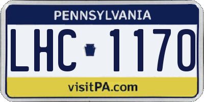 PA license plate LHC1170
