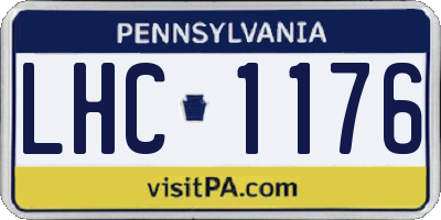 PA license plate LHC1176