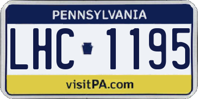 PA license plate LHC1195