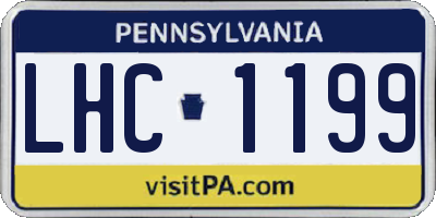 PA license plate LHC1199