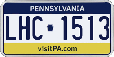 PA license plate LHC1513