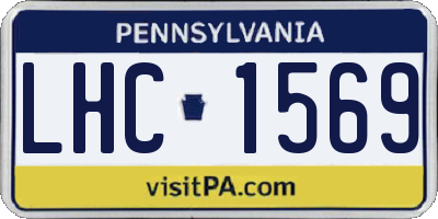 PA license plate LHC1569