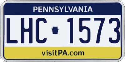 PA license plate LHC1573