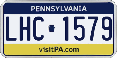 PA license plate LHC1579