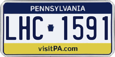 PA license plate LHC1591