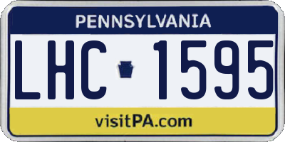 PA license plate LHC1595