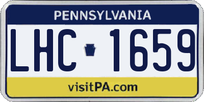 PA license plate LHC1659
