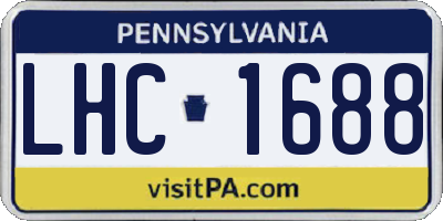 PA license plate LHC1688