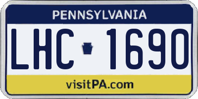 PA license plate LHC1690