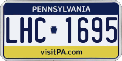 PA license plate LHC1695