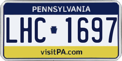 PA license plate LHC1697
