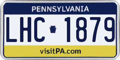 PA license plate LHC1879