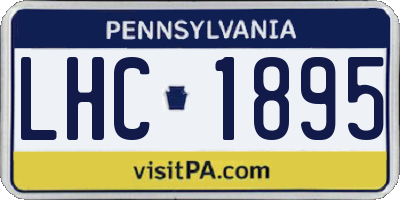 PA license plate LHC1895