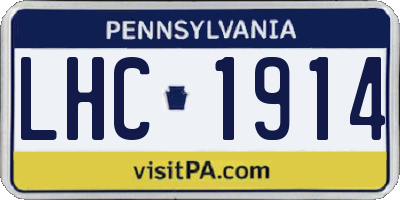 PA license plate LHC1914