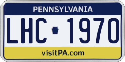 PA license plate LHC1970