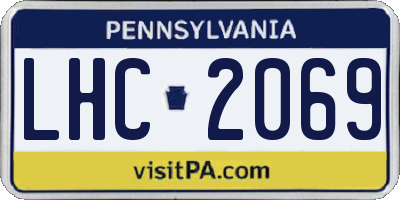 PA license plate LHC2069