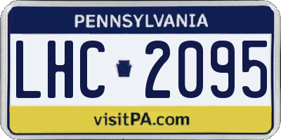 PA license plate LHC2095
