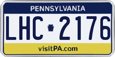 PA license plate LHC2176