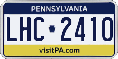 PA license plate LHC2410