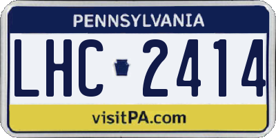 PA license plate LHC2414