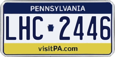 PA license plate LHC2446
