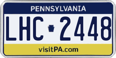 PA license plate LHC2448