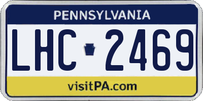 PA license plate LHC2469