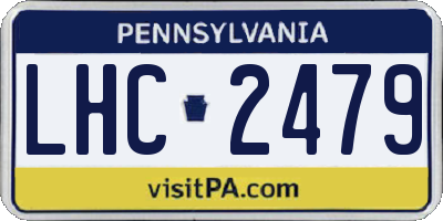 PA license plate LHC2479