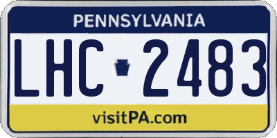 PA license plate LHC2483