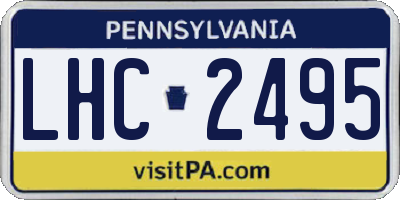 PA license plate LHC2495