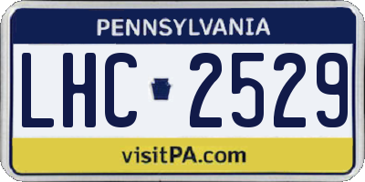 PA license plate LHC2529