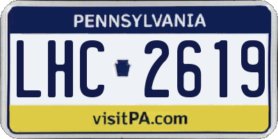PA license plate LHC2619