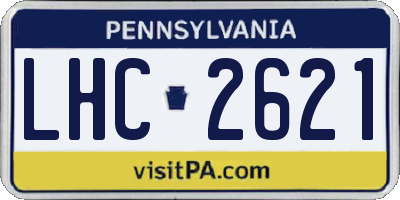 PA license plate LHC2621