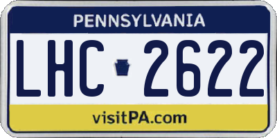 PA license plate LHC2622