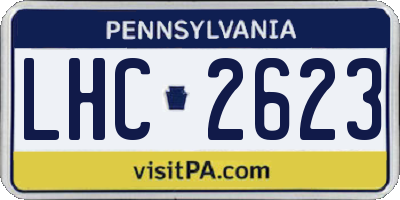 PA license plate LHC2623