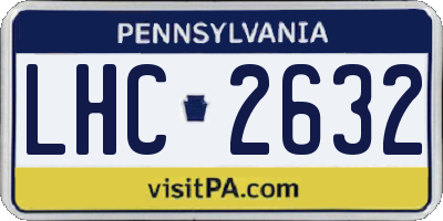 PA license plate LHC2632