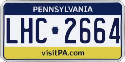 PA license plate LHC2664