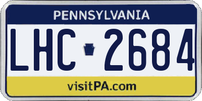 PA license plate LHC2684