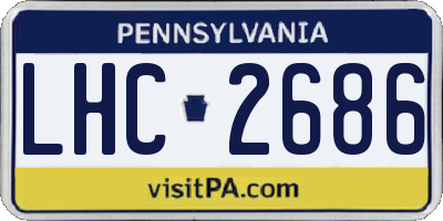 PA license plate LHC2686
