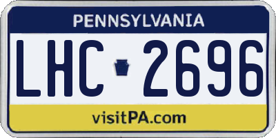 PA license plate LHC2696