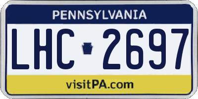 PA license plate LHC2697