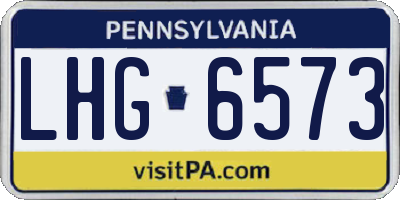 PA license plate LHG6573