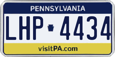 PA license plate LHP4434