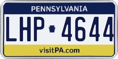 PA license plate LHP4644