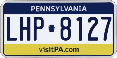 PA license plate LHP8127